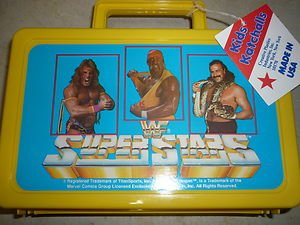 WWF Pencil Case Hulk Hogan Ultimate Warrior Jake Snake action figure images wwe