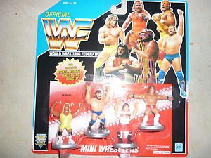 WWF Hasbro Mini Action Figures Curt Hennig Roddy Piper for Royal Rumble Ring wwe