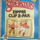 WWF Zipper Clip Hulk Hogan Big John Studd 2 pk 2" Action Figure HG Toys 1985 wwe