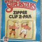 WWF Zipper Clip Hulk Hogan Big John Studd 2 pk 2" Action Figure HG Toys 1985 wwe