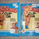WWF Clip-On Hulk Hogan and Andre the Giant 3" Action Figure HG Toys 1985 wwe