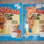 WWF Clip-On Hulk Hogan and Andre the Giant 3" Action Figure HG Toys 1985 wwe