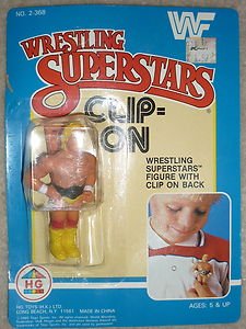 WWF Clip-On Hulk Hogan 3" Action Figure HG Toys 1985 wwe