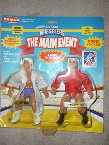 Remco AWA Main Event Ric Flair vs Larry Zbyszko Action Figure 2 pack 1985 wwe