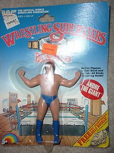 LJN WWF Andre the Giant Bendies Bendy Bend-Em action figure 1985 wwe
