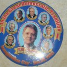 Bill Clinton Inauguration Day 1993 Political Pin 4" shows Johnson Kennedy Truman