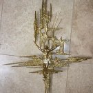 Brass 26" inch tall Art Piece Crucifix
