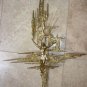 Brass 26" inch tall Art Piece Crucifix