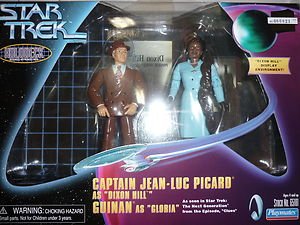 Playmates Star Trek Holodeck Serie Picard Dixon Hill Guinan Gloria Action Figure
