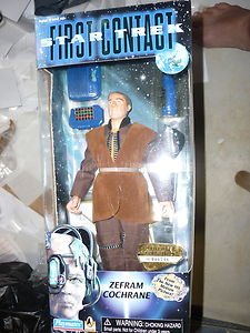 Playmates Star Trek First Contact Zefram Cochrane Collector 9" Action Figure '96