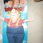 Collins Three 3 Stooges Plush Dolls Curley 12" Action Figures 1982