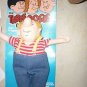 Collins Three 3 Stooges Plush Dolls Curley 12" Action Figures 1982