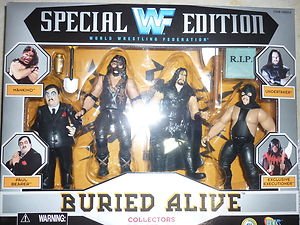 Jakks WWF Buried Alive Executioner Undertaker Mankind Paul Bearer Action Figure