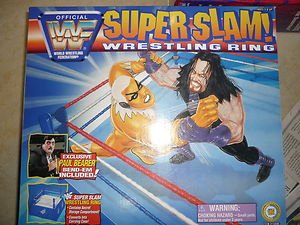 Just Toys WWF Bend-Ems Super Slam Wrestling Ring w/Paul Bearer action figure wwe