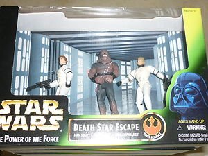 Star Wars Death Star Escape Han Solo Chewbacca Luke Skywalker Action Figure 1997