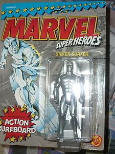 Toy Biz Marvel Superheroes Silver Surfer w/Surfboard 4807 1990 Action Figure