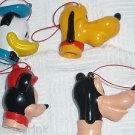 Mickey Mouse Pluto Goofy Donald Duck Finger Puppets pvc action figure 1990s
