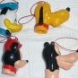 Mickey Mouse Pluto Goofy Donald Duck Finger Puppets pvc action figure 1990s
