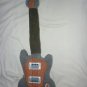 Pottery Barn Kids Guitar Shaped Pillow Oreiller Brown