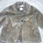 Girls Toddler Catimini Faux Fur Brown Overcoat Coat Made In France Size 3 3A/94