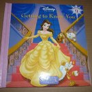 Childrens Book Disney Princess Getting To Know You, Storybook Library Volume 9