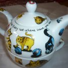 Paul Cardew Cat Tea Coffee Set Cup Mug w/Nesting Tea Pot 2010 England UK