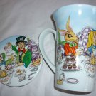Paul Cardew Tea Coffee Set Cup Mug Coaster and Tin Alice In Wonderland 2012 UK