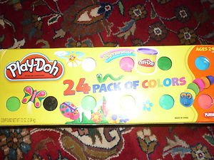Play Doh 24 three ounce cans Pack of Colors Over 5 pounds! 72 ounces