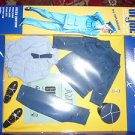 GI Joe Action Pilot USAF US Air Force Dress Blues Uniform jacket pants hat shirt