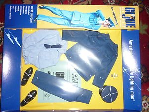 GI Joe Action Pilot USAF US Air Force Dress Blues Uniform jacket pants hat shirt