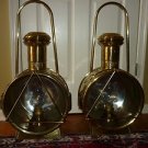 Vintage 1931 Solid Brass 30"H Locomotive Train Oil/Kerosene Lamp Light Model 323