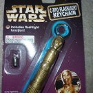Star Wars C3PO Flashlight Keychain   1997 Tiger Electronics