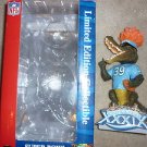 Superbowl XXXIX 39 Gator Nodder Bobble Head #666 of 3900 Patriots vs Eagles 2005