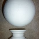 World Globe with Stand Porcelain Ceramic White