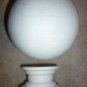 World Globe with Stand Porcelain Ceramic White