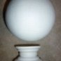 World Globe with Stand Porcelain Ceramic White