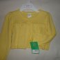 NEW Carter's Yellow Cardiagan Sweater Sz Size 2T Cotton