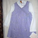 NEW Bonnie Baby 2 pc Garment Purple and White sz size 24M 24 Months bonnie jean