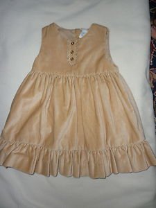 NEW Baby Gap Tan Khaki Dress Sz Size 18-24M 18-24 Months Cotton