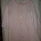 Amacello Pink Linen Coat Overcoat Sz Size 3 (dress)