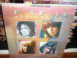 Vinyl Record Album LP Bangles Manic Monday Maxi Single 1986