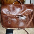 Morroccan REAL Camel Leather/skin Brown Luggage Satchel Carry-All Overnighter