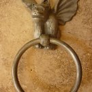 Gargoyle Door knocker Towel Drapery Curtain Ring Holdback Hardware 8"H
