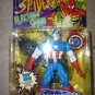 Spiderman Electro-Spark CAPTAIN AMERICA Action Figure Toybiz 1997