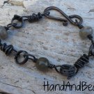 Bracelet copper and labradorite