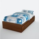 South Shore 3356212 Willow Sumptuous Cherry Twin Mates Bed