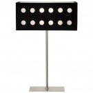 Adesso 6096-01 Dice Table Lamp - Satin Steel / Black Finish