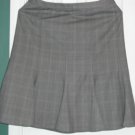 "Ann Taylor LOFT" Gray Flounce Skirt 2 Petite