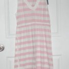 Tommy Hilfiger: Rugby Stripe Mid Thigh Chemise PINK stripe Medium NWT