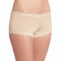 Maidenform boyshort panty w/lace trim nude Medium NWT